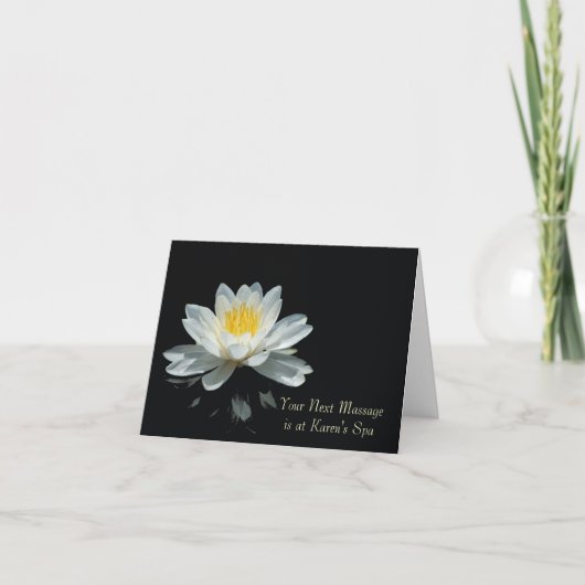 Floating Lotus Flower Note Cards Kaart (Voorkant)