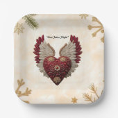 "Floating Love Heart" Papieren Bordje (Voorkant)