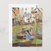 Floating Market Bangkok Briefkaart (Voorkant / Achterkant)