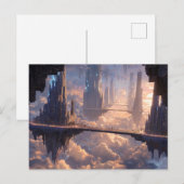 Floating Metropolis in the Clouds Briefkaart (Voorkant / Achterkant)