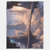 Floating Metropolis in the Clouds Fleece Deken (Voorkant)