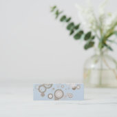 Floating Mod Circles Business Cards Mini Visitekaartje (Staand voorkant)
