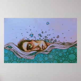 "Floating on By"-Poster Poster