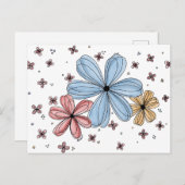 Floating Petals – Full Color Post Card Briefkaart (Voorkant / Achterkant)