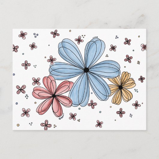 Floating Petals – Full Color Post Card Briefkaart (Voorkant)