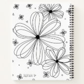 Floating Petals – Spiral Notebook Notitieboek (Achterkant)