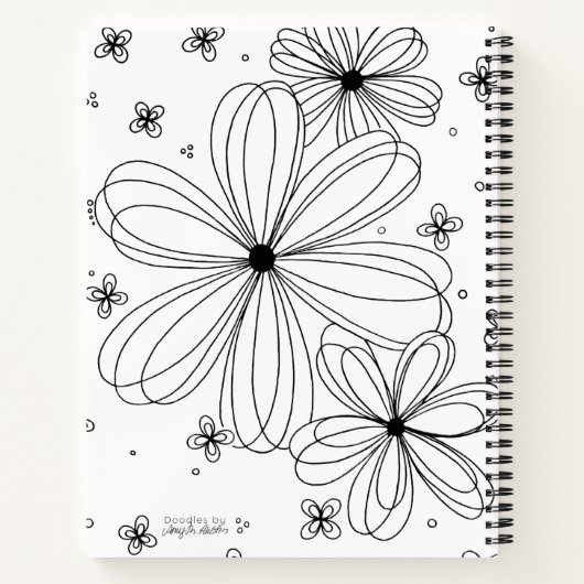 Floating Petals – Spiral Notebook  Notitieboek (Achterkant)