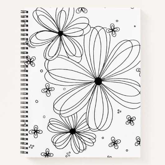Floating Petals – Spiral Notebook Notitieboek (Voorkant)