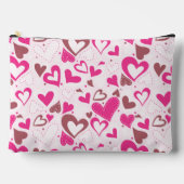 Floating Pink Love Hearts Etui (Voorkant)