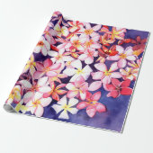 Floating Plumeria Cadeaupapier (Uitgerold)
