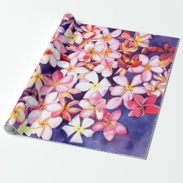 Floating Plumeria Cadeaupapier
