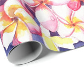 Floating Plumeria Cadeaupapier (Rol Hoek)