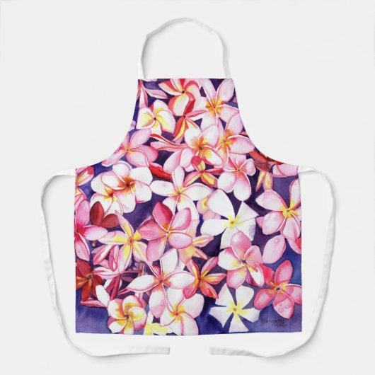 Floating Plumeria Schort (Voorkant)