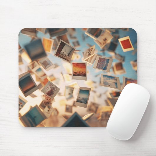 Floating Polaroid Memories Muismat (Met muis)