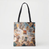 Floating Polaroid Memories Tote Bag (Voorkant)