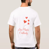 Floating Red Hearts Art T-shirt (Achterkant)