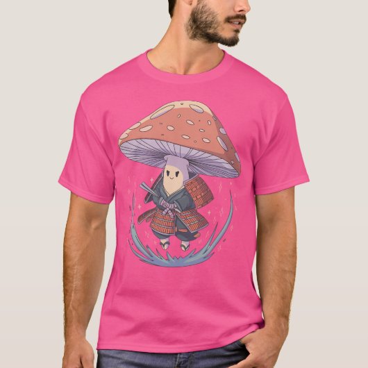 Floating Samurai Mushroom Spirit T-shirt (Voorkant)