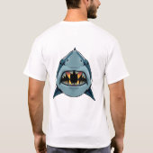 Floating Shark Face Art T-shirt (Achterkant)