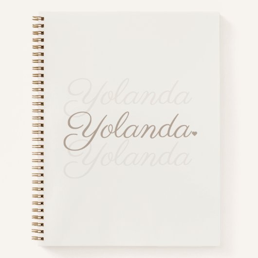 Floating Signature Fade Notitieboek (Voorkant)