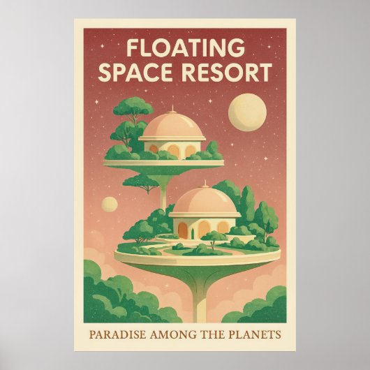 Floating Space Resort Poster (Voorkant)