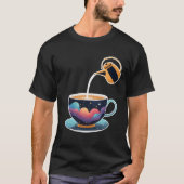 Floating Tea Kettle Galaxy Constellation. T-shirt (Voorkant)