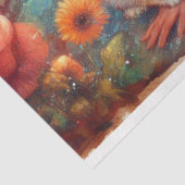 Floating Through Fantasy Alice Rabbit Decoupage Tissuepapier (Detail)