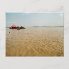 Floating Village Shop in Lake, Cambodja Briefkaart