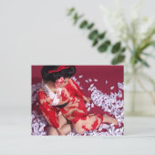 Floating World Girl Briefkaart (Staand voorkant)