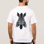 Floating Zebra Face Art T-shirt (Achterkant)