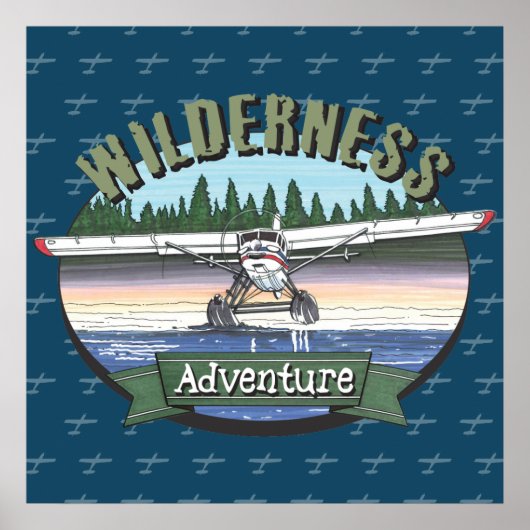 Floatplane Luchtvaart Wilderness Avontuur Poster (Voorkant)
