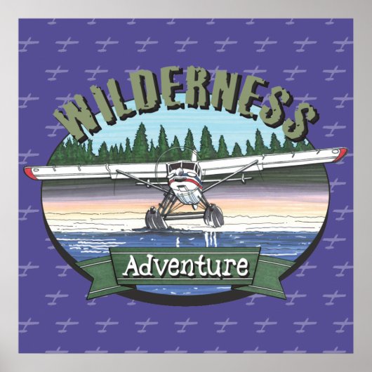 Floatplane Luchtvaart Wilderness Avontuur Poster (Voorkant)