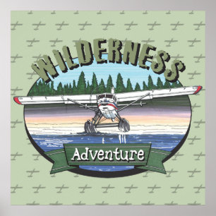 Floatplane Luchtvaart Wilderness Avontuur Poster