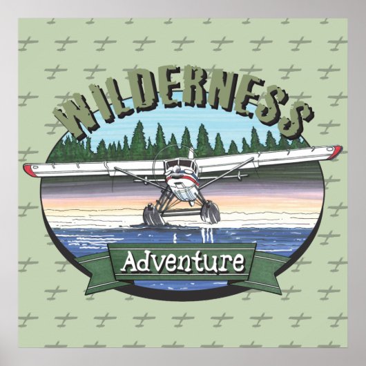 Floatplane Luchtvaart Wilderness Avontuur Poster (Voorkant)