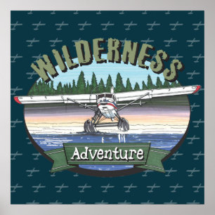 Floatplane Luchtvaart Wilderness Avontuur Poster