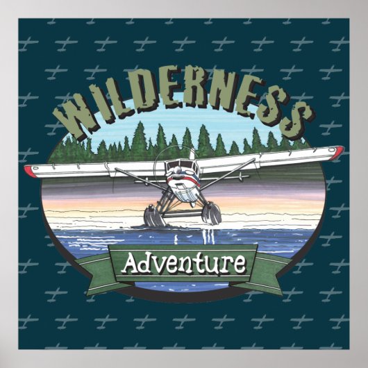 Floatplane Luchtvaart Wilderness Avontuur Poster (Voorkant)
