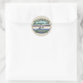 Floatplane Luchtvaart Wilderness Avontuur Ronde Sticker (Tas)