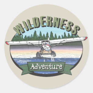 Floatplane Luchtvaart Wilderness Avontuur Ronde Sticker