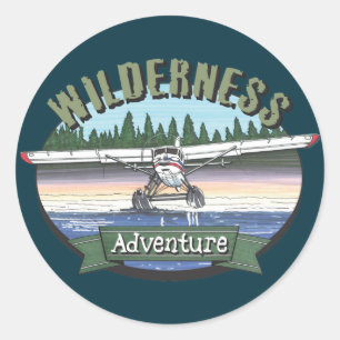 Floatplane Luchtvaart Wilderness Avontuur Ronde Sticker