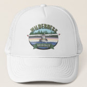 Floatplane Luchtvaart Wilderness Avontuur Trucker Pet (Voorkant)