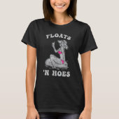 Floats and Hoes Float Trip Tubing River Pink Biki T-shirt (Voorkant)