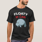 Floaty Aardappel In Liefde Manatee Chubby Mermaid  T-shirt (Voorkant)