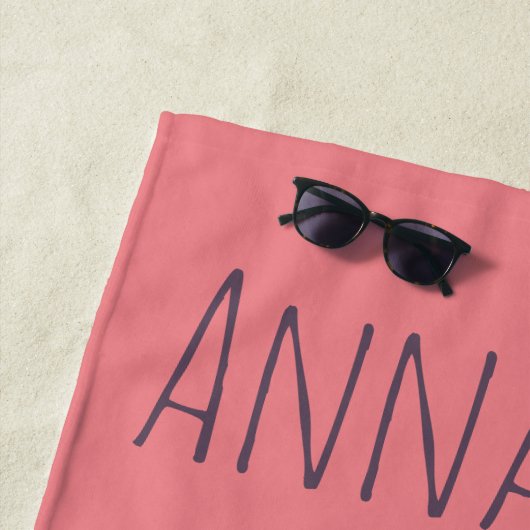 Floaty Bunny Personalize Strandlaken (In situ)