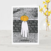 Floaty Ghost-Kaart Kaart (Gele Bloem)