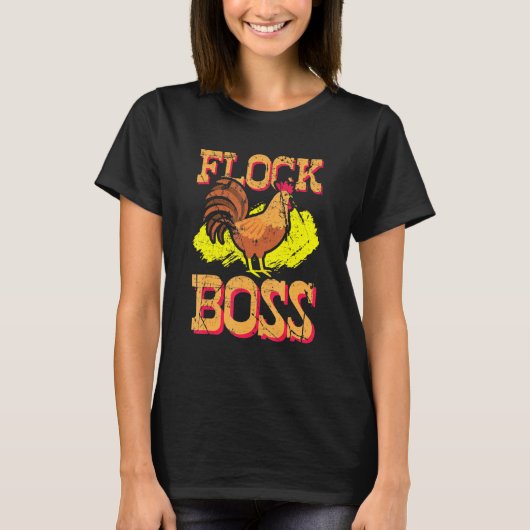 Flock Boss Backyard Chicken Coop Kleding voor Mann T-shirt (Voorkant)