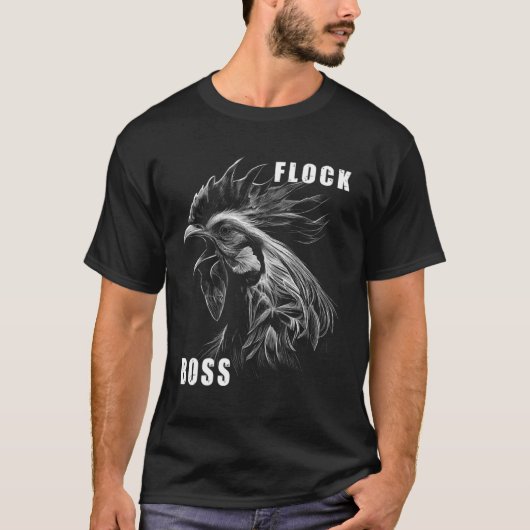 Flock Boss flock Boss Huhn Love  Roosters  5 T-shirt (Voorkant)