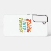 Flock in de voorliefde samsung galaxy hoesje (Achterkant horizontaal)