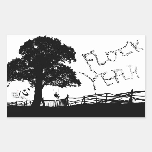 Flock Ja Sticker (Voorkant)