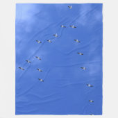 Flock of birds fleece deken (Voorkant)