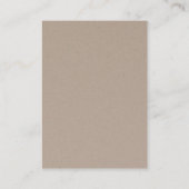 ©Flock of Birds Kraft Earring Jewelry Display Visitekaartje (Achterkant)