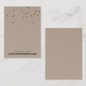 ©Flock of Birds Kraft Earring Jewelry Display Visitekaartje (Voorkant / Achterkant)
